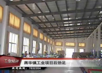 蔣華鎮(zhèn)工業(yè)項目后勁足