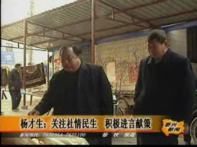 楊才生:關(guān)注社情民生 積極進言獻策