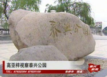 高亞梓視察泰興公園